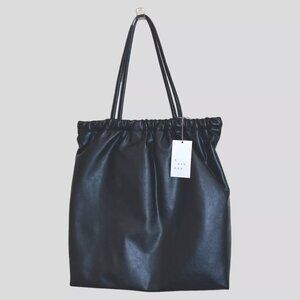 A New Day Target Black Handbag Purse Tote 16"x15" Pop Open